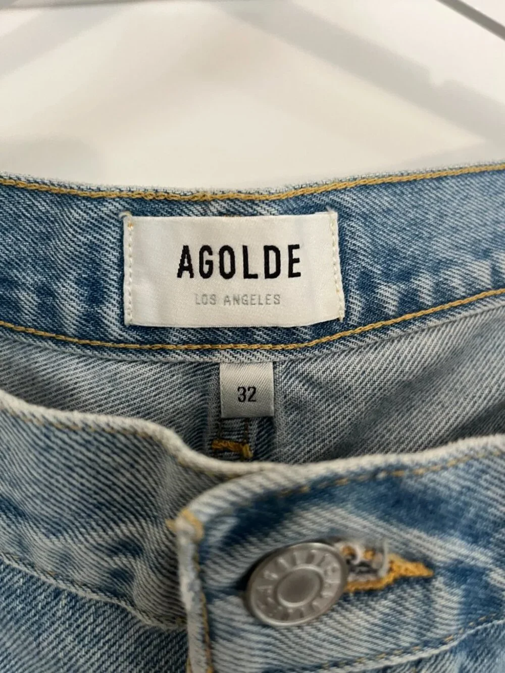 NWT AGOLDE Parker Long Short Vintage Denim Shorts (Swapmeet) - Women's 32